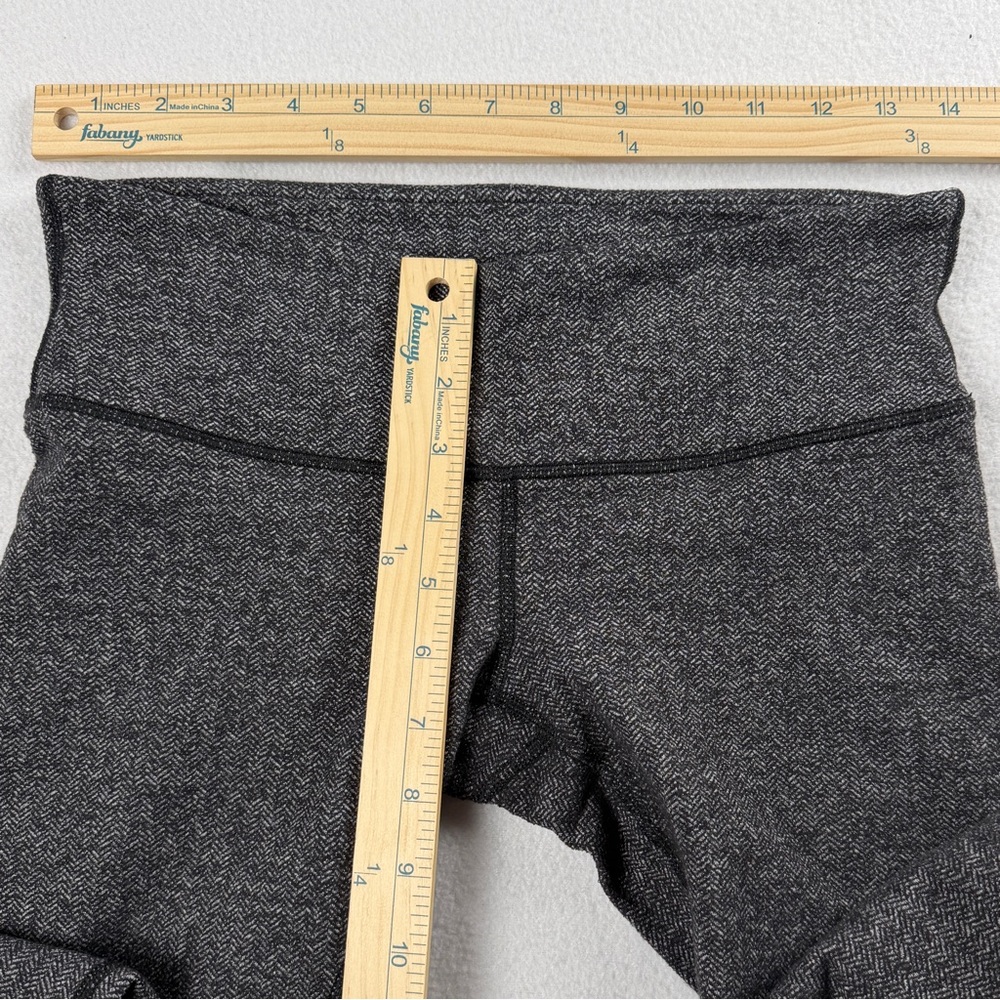 Lululemon Women's Wunder Under Tights Luon‎ Variegated Knit Black Heathered  6 - Picture 5 of 9
